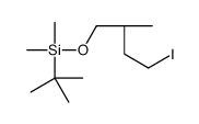 tert-butyl-[(2S)-4-iodo-2-methylbutoxy]-dimethylsilane结构式