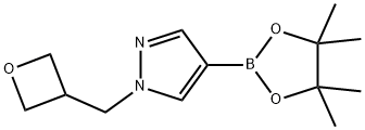 1-(噁丁环烷-3-基甲基)-4-(四甲基-1,3,2-二噁硼戊环-2-基)-1H-吡唑结构式