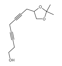 9,10-O-isopropylidenedeca-3,6-diyn-1-ol结构式