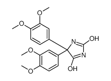 5,5-bis(3,4-dimethoxyphenyl)imidazolidine-2,4-dione结构式