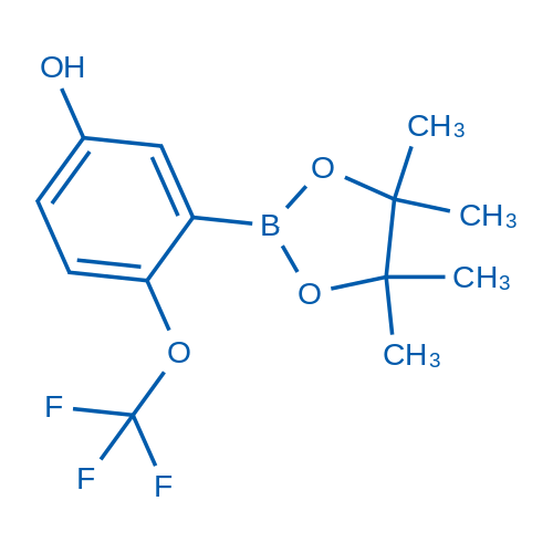 3-(4,4,5,5-Tetramethyl-1,3,2-dioxaborolan-2-yl)-4-(trifluoromethoxy)phenol structure