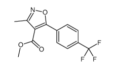 3-甲基-5-[4-(三氟甲基)苯基]异噁唑-4-羧酸甲酯结构式