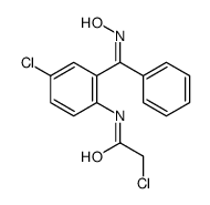 2-CHLORO-N-(4-CHLORO-2-((HYDROXYIMINO)(PHENYL)METHYL)PHENYL)ACETAMIDE Structure