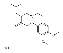 9,10-dimethoxy-3-(2-methylpropyl)-1,3,4,6,7,11b-hexahydrobenzo[a]quinolizine-2-thione,hydrochloride Structure