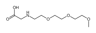 2-[2-[2-(2-methoxyethoxy)ethoxy]ethylamino]acetic acid Structure