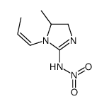 N-(5-methyl-1-prop-1-enyl-4,5-dihydroimidazol-2-yl)nitramide结构式