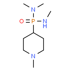 Bis(dimethylamino)4-piperidylphosphine oxide结构式