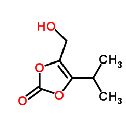 1,3-Dioxol-2-one,4-(hydroxymethyl)-5-(1-methylethyl)-(9CI) structure