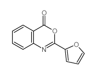 4H-3,1-Benzoxazin-4-one,2-(2-furanyl)- Structure