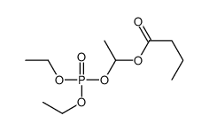 1-diethoxyphosphoryloxyethyl butanoate结构式