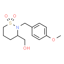 3-(hydroxymethyl)-2-(4-methoxybenzyl)-1,2-thiazinane 1,1-dioxide Structure