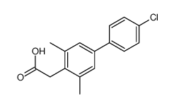 2-[4-(4-chlorophenyl)-2,6-dimethylphenyl]acetic acid Structure