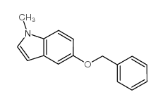 5-(苄氧基)-1-甲基-1H-吲哚结构式