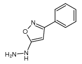 1-(3-phenyl-isoxazol-5-yl)hydrazine结构式