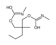 Bis(N-methylcarbamic acid)2-methyl-2-propyltrimethylene ester Structure