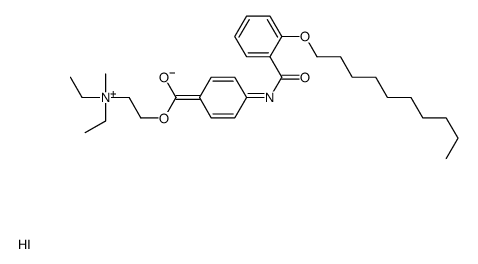 2-[4-[(2-decoxybenzoyl)amino]benzoyl]oxyethyl-diethyl-methylazanium,iodide Structure