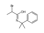 2-bromo-N-(2-phenylpropan-2-yl)propanamide结构式