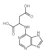 L-Aspartic acid,N-1H-purin-6-yl- (9CI)结构式