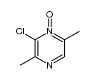 3,6-dimethyl-2-chloropyrazine 1-oxide Structure