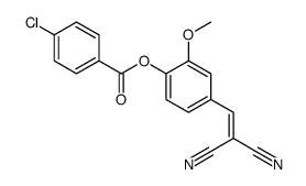 4-clorobenzoicacid[4-(2,2-dicyanovinyl)-2Mefhoxy]phenyesfer structure