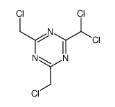 2,4-bis(chloromethyl)-6-(dichloromethyl)-1,3,5-triazine结构式