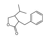 (3R,4R)-3-Benzyl-4-isopropyldihydro-2(3H)-furanone Structure