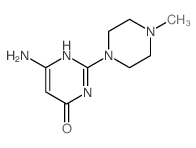 6-氨基-2-(4-甲基哌嗪-1-基)嘧啶-4-醇结构式