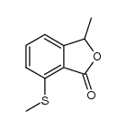 7-methylthio-3-methylphthalide Structure