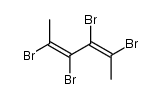 2,3,4,5-tetrabromo-hexa-2,4-diene Structure