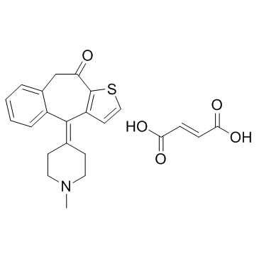 Ketotifen fumarate Structure