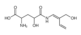 (4S)-4-Hydroxy-N5-(2-hydroxymethyl-1,3-butadienyl)-L-glutamine Structure