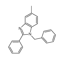 1-benzyl-5-methyl-2-phenylbenzimidazole Structure