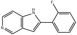 2-(2-Fluoro-phenyl)-1H-pyrrolo[3,2-c]pyridine结构式