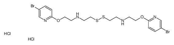 2-(5-bromopyridin-2-yl)oxy-N-[2-[2-[2-(5-bromopyridin-2-yl)oxyethylamino]ethyldisulfanyl]ethyl]ethanamine,dihydrochloride结构式