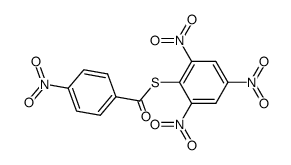 2,4,6-trinitrophenyl ester of 4-nitrobenzenecarbothioic acid Structure