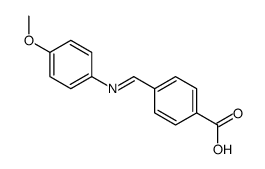 4-[(4-methoxyphenyl)iminomethyl]benzoic acid Structure