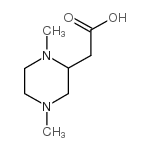 2-(1,4-dimethylpiperazin-2-yl)acetic acid Structure