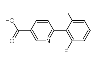 6-(2,6-Difluorophenyl)-nicotinic acid结构式