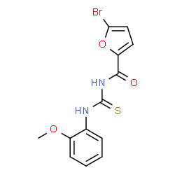 5-bromo-N-((2-methoxyphenyl)carbamothioyl)furan-2-carboxamide structure