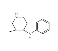 (3R,4S)-3-methyl-N-phenylpiperidin-4-amine Structure