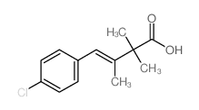 3-Butenoic acid,4-(4-chlorophenyl)-2,2,3-trimethyl- Structure