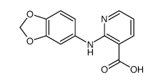 2-benzo[1,3]dioxol-5-ylamino-nicotinic acid structure