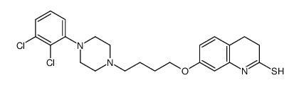7-[4-[4-(2,3-二氯苯基)-1-哌嗪基]丁氧基]-3,4-二氢-2(1H)-喹啉硫酮结构式