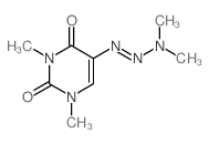 2,4(1H,3H)-Pyrimidinedione, 5-(3,3-dimethyl-1-triazenyl)-1, 3-dimethyl-结构式