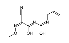 N-methoxy-2-oxo-2-(prop-2-enylcarbamoylamino)ethanimidoyl cyanide结构式