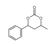 6-methyl-4-phenyl-1,3-dioxan-2-on Structure