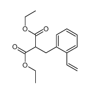 diethyl 2-[(2-ethenylphenyl)methyl]propanedioate Structure