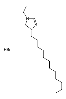 1-dodecyl-3-ethyl-1,2-dihydroimidazol-1-ium,bromide Structure