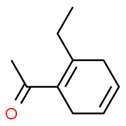 Ethanone, 1-(2-ethyl-1,4-cyclohexadien-1-yl)- (9CI) Structure