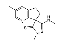 3-methyl-5,6-dihydro-[1]pyrindine-7,7-dicarbothioic acid bis-methylamide Structure